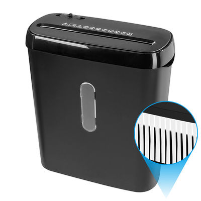 6 Sheets Strip Cut Paper Shredder Machine WITH 8L Mini Basket Bin S636B