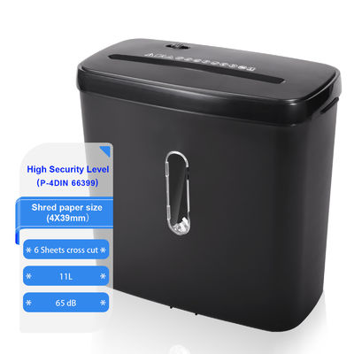 Highoffice Security Level P4 Small Cross Cut Shredder Machine 11L Bin Capacity for home use C502P