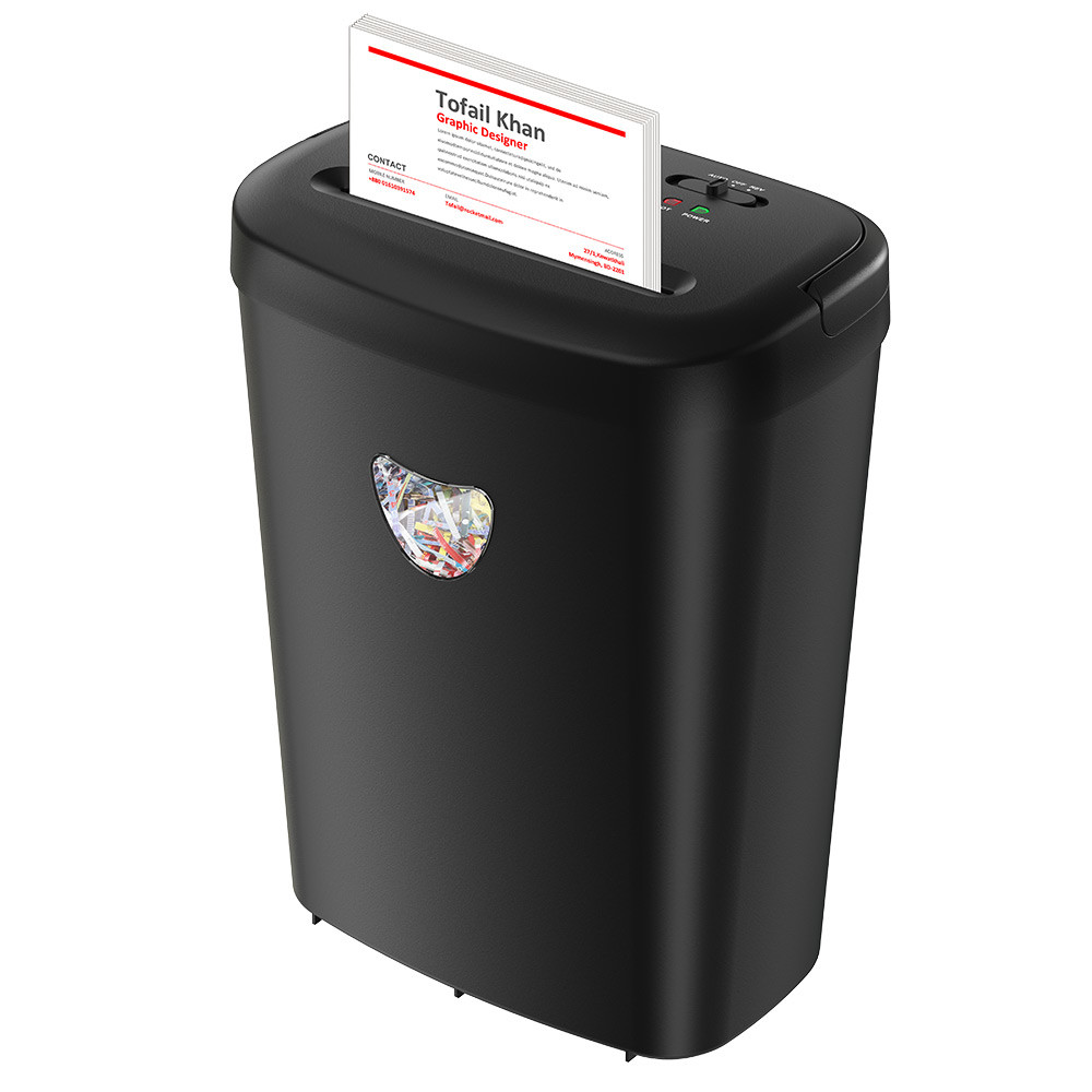 2m/Min Speed Cross cut 12 Sheets Commercial Office Paper Shredder 25L ...