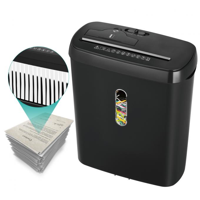 8 Sheets Strip Cut  Commercial Paper Shredder With 11L Basket For Home Office SD108P 1