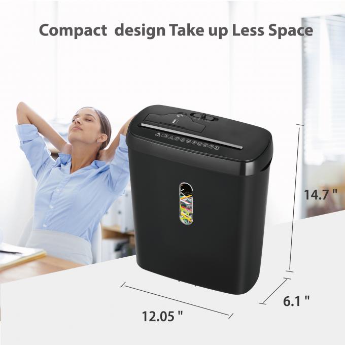 8 Sheets Strip Cut  Commercial Paper Shredder With 11L Basket For Home Office SD108P 4