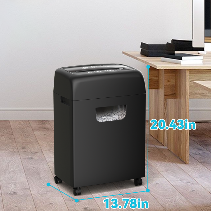 C281P Heavy Duty Electric Office Shredder 20L 18 Sheets Cross Cut Paper Shredder For Cards P-4 With Pull-Out Bin 5