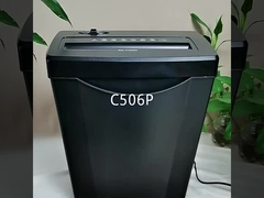 C506P 5 Sheets A4 paper shredder machine for home office with 14L basket bin