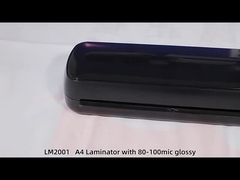 LM2001 A4 Black hot laminator machine automatic for photo paper laminating